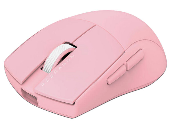 Mouse Gamer Inalámbrico Redragon K1NG Pro M916 - 1K, 26000 DPI, 5 Botones Programables, Receptor USB Tipo C, Bluetooth. Color Rosa.