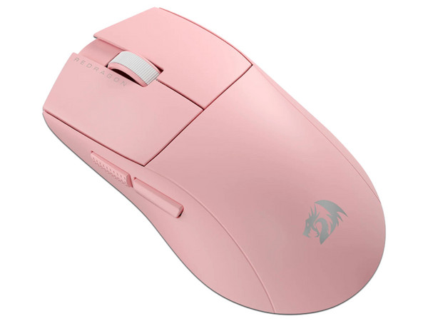 Mouse Gamer Inalámbrico Redragon K1NG Pro M916 - 1K, 26000 DPI, 5 Botones Programables, Receptor USB Tipo C, Bluetooth. Color Rosa.