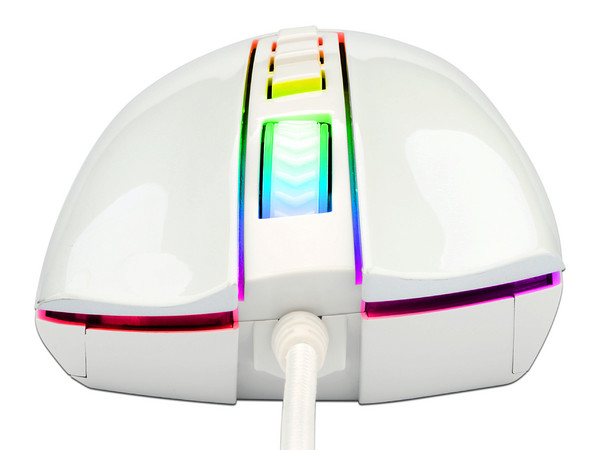 Mouse Óptico Gamer Redragon Cobra Chroma 2 M711W, hasta 10000 dpi, 8 botones. Color Blanco