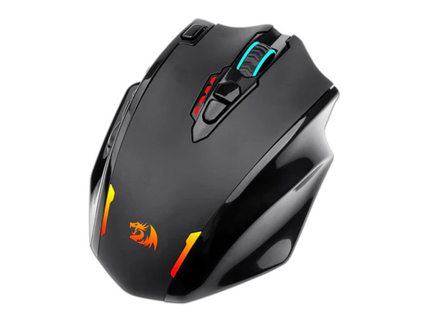 Mouse Gamer Redragon Impact Elite M913, hasta 12,400 dpi, 12 botones. Color Negro.