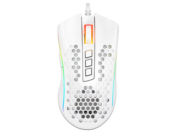 Mouse Gamer Redragon STORM ELITE M988W, hasta 32,000 dpi, 8 botones, RGB. Color Blanco.