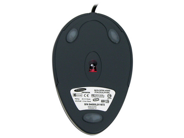 Mouse Óptico Samsung Pleomax Dolphin, PS2. Color Blanco