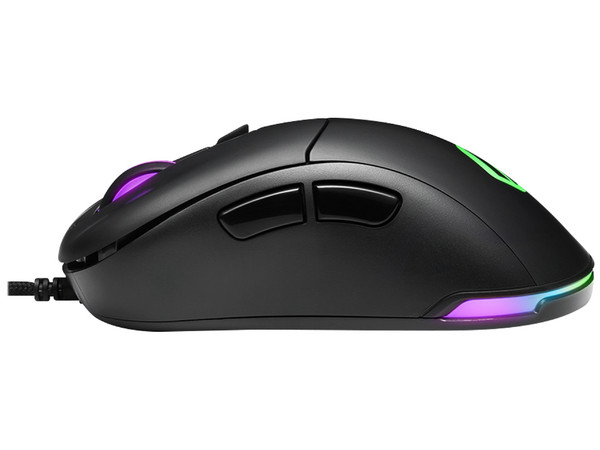 Mouse Gamer Sharkoon Light 100, hasta 5,000 dpi, 6 botones, RGB. Color Negro.