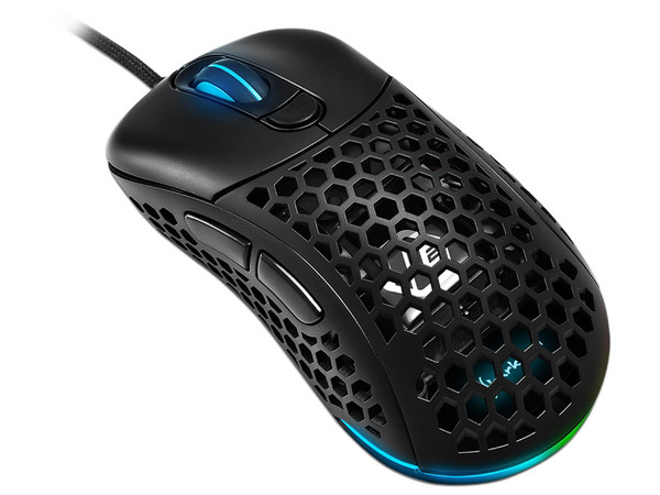 Mouse Gamer Sharkoon Light 200, hasta 16,000 dpi, 6 botones, RGB. Color Negro.