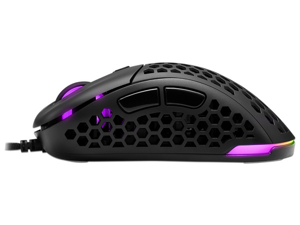 Mouse Gamer Sharkoon Light 200, hasta 16,000 dpi, 6 botones, RGB. Color Negro.