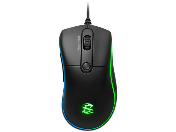 Mouse Gamer Sharkoon Skiller SGM2, hasta 6400 dpi, RGB. Color Negro.