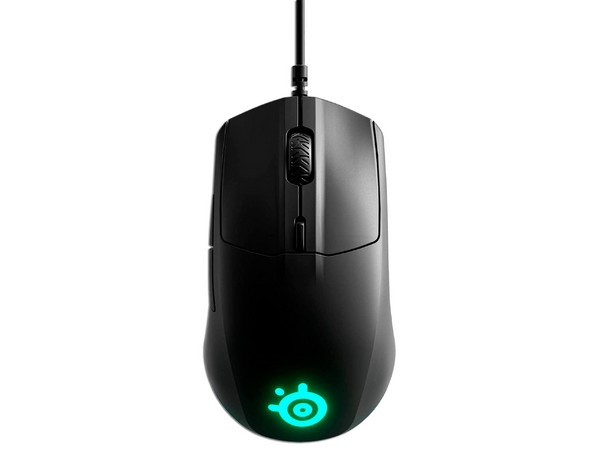 Mouse Gamer SteelSeries Rival 3, Hasta 8,500 dpi, TrueMove Core, Color Negro.