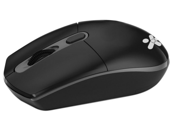 Mouse Inalámbrico Stylos STPMOI6B, 3 botones, receptor USB. Color Negro.