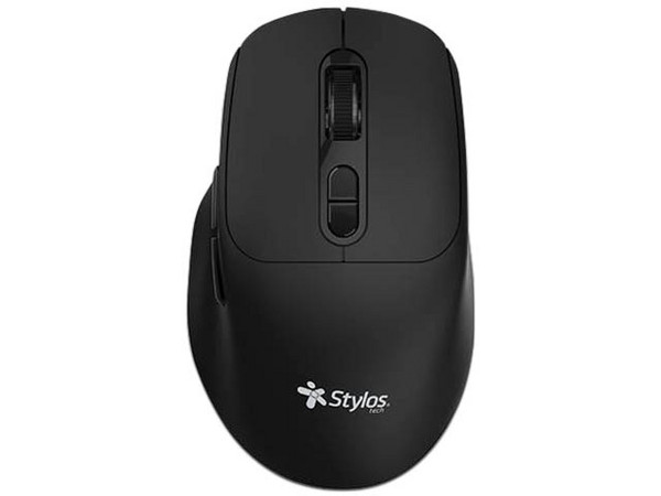Mouse Inalambrico Stylos STPMOI8B, USB Nano 2.4ghz, Sensor Optico, 600 DPI Max, 3 Niveles DPI, 6 Botones Programables.
