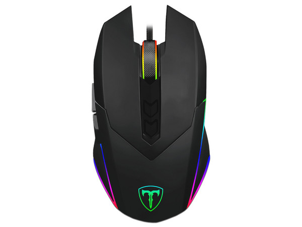 Mouse Alámbrico Gamer T-Dagger Lieutenant T-TGM301, 12400 DPI, USB, Cable de 1.8m, RGB. Color Negro.
