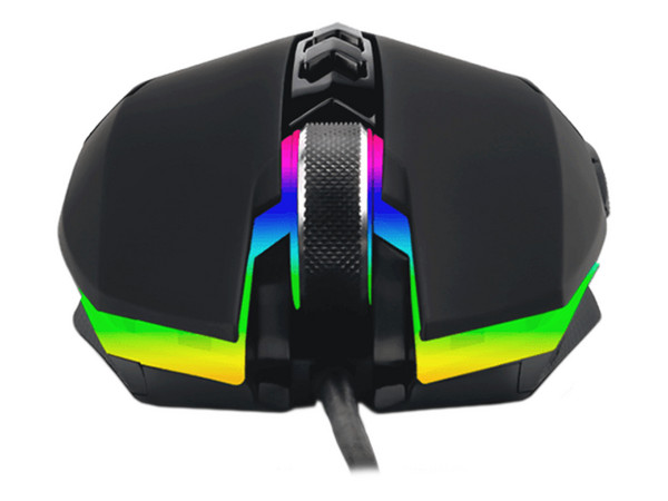 Mouse Alámbrico Gamer T-Dagger Lieutenant T-TGM301, 12400 DPI, USB, Cable de 1.8m, RGB. Color Negro.