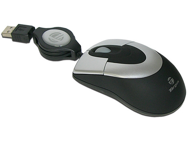 Notebook Optical Mouse Targus con cable USB retráctil