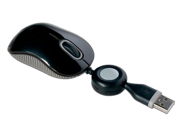 Mouse Óptico Targus AMU75US, 3 botones, USB 2.0. Color Negro.
