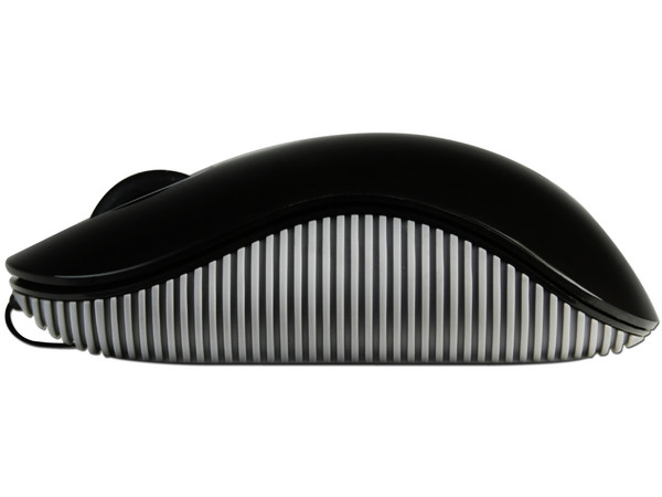 Mouse Targus Cord-Storing Óptico, retráctil USB. Color Negro