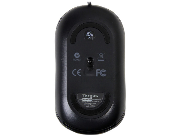 Mouse Targus Óptico para Laptop, USB. Color Negro