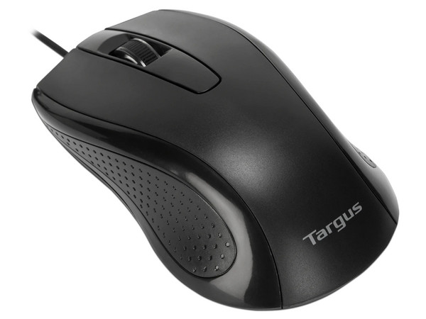 Mouse Óptico Targus AMU81USZ, Alámbrico, USB, 1000 dpi, Color Negro.