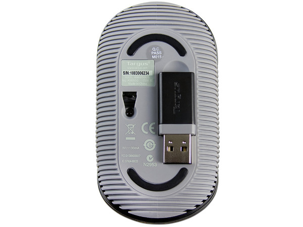 Mouse Targus Óptico Inalámbrico, USB. Color Negro