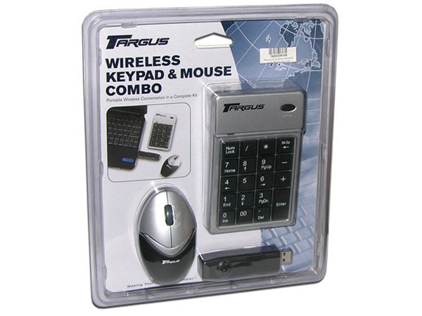 Combo de Keypad y Mouse Óptico Inalámbrico