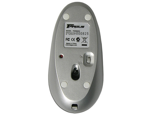 Ultra Mini Mouse Óptico Inalámbrico, USB. Color Plateado.