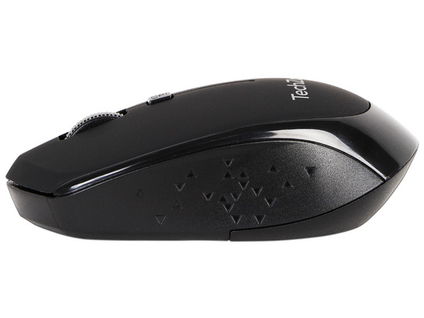 Mouse óptico inalámbrico TechZone TZ19MOU01-INA, receptor USB, Color Negro.