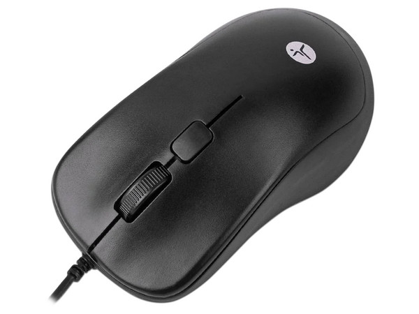 Mouse Óptico Alámbrico TechZone TZACMOA01, Hasta 1200 dpi, 3 botones, Color Negro.
