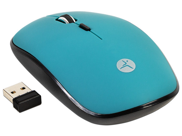 Mouse Inalámbrico TechZone Rubber, 4 Botones, hasta 1200 dpi, USB. Color Verde.