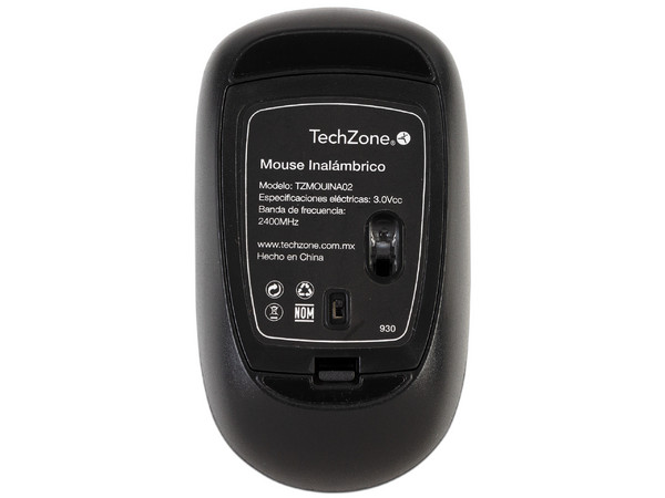 Mouse Inalámbrico TechZone Rubber, 4 Botones, hasta 1200 dpi, USB. Color Verde.