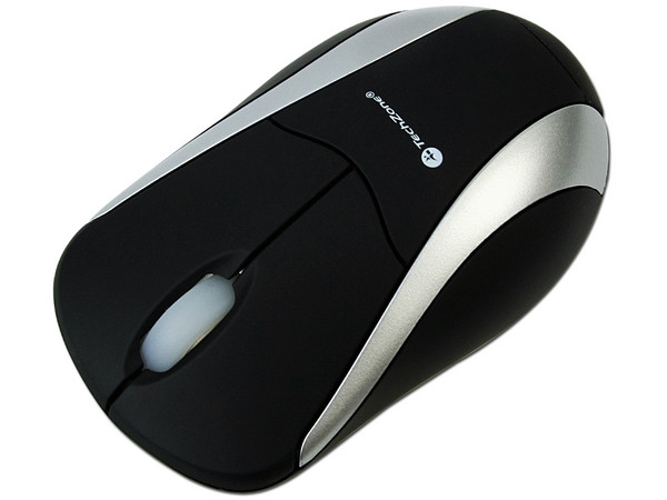 Mini Mouse TechZone Óptico Inalámbrico, USB. Color Negro