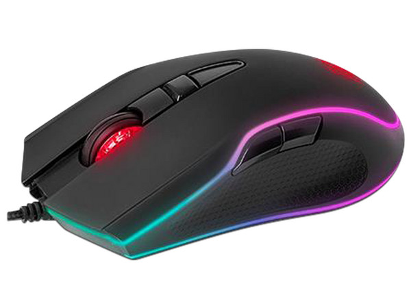 Mouse Gamer Thermaltake Neros, Hasta 3200 DPI, 6 Botones, RGB, USB, Color Negro.
