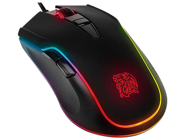 Mouse Gamer Thermaltake Neros, Hasta 3200 DPI, 6 Botones, RGB, USB, Color Negro.