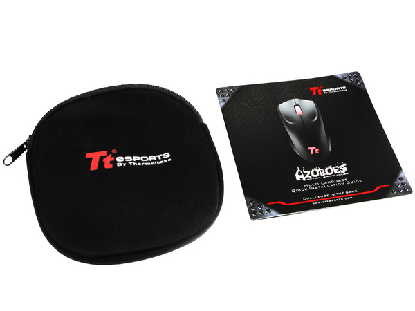 Mouse Optico Tt eSports Azurues Gaming Mouse de 400 a 1600 dpi, USB.