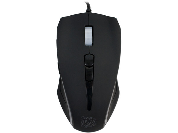Mouse Láser Tt eSports Black Eelement hasta 6500 dpi, 9 botones, sistema de peso regulable, USB.