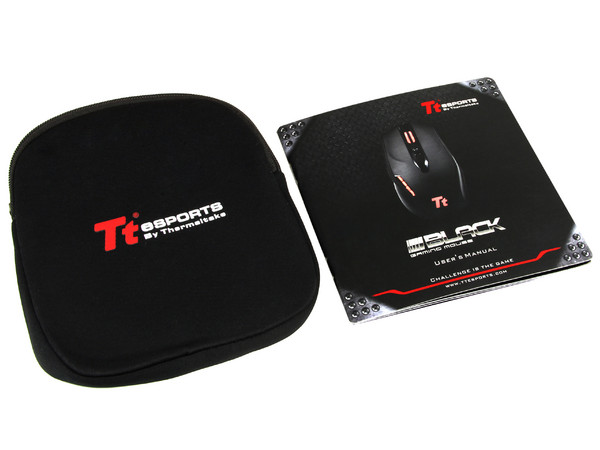 Mouse Láser Tt eSports Black Gaming Mouse de 400 a 4000 dpi, USB.