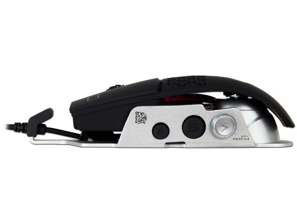 Mouse Gamer Thermaltake Tt esports Level 10M, sensor Láser de hasta 8200dpi, 7 botones, armazón de aluminio, USB. Color Negro