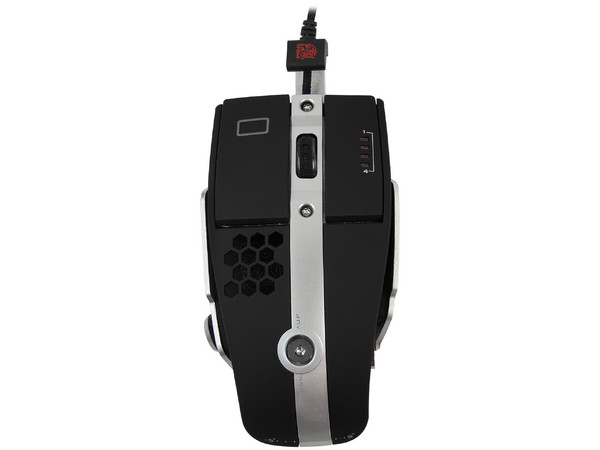 Mouse Gamer Thermaltake Tt esports Level 10M, sensor Láser de hasta 8200dpi, 7 botones, armazón de aluminio, USB. Color Negro