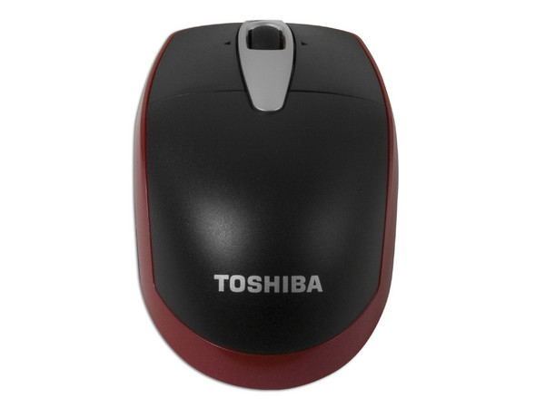 Mouse Láser Toshiba, 1600dpi, USB. Color Negro/Rojo