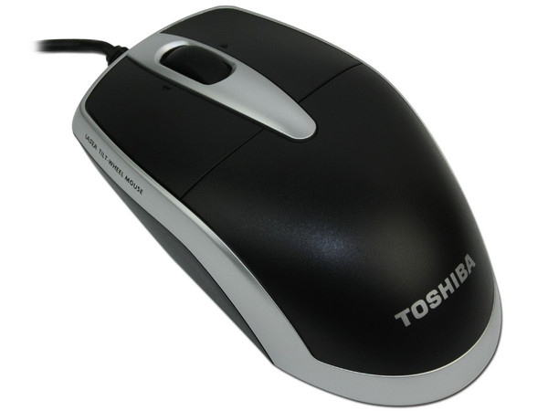Mouse Toshiba Láser, Color Negro, USB.
