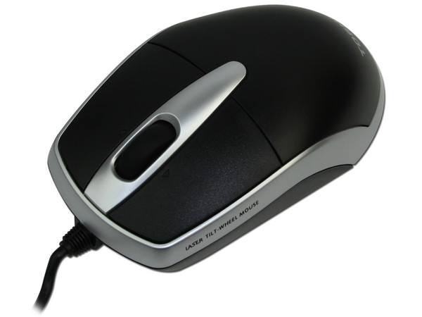 Mouse Toshiba Láser, Color Negro, USB.