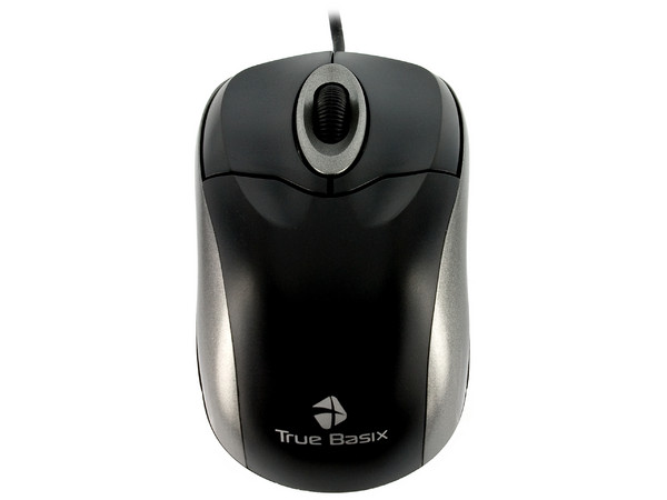 Mouse TrueBasix Óptico, USB. Color Negro