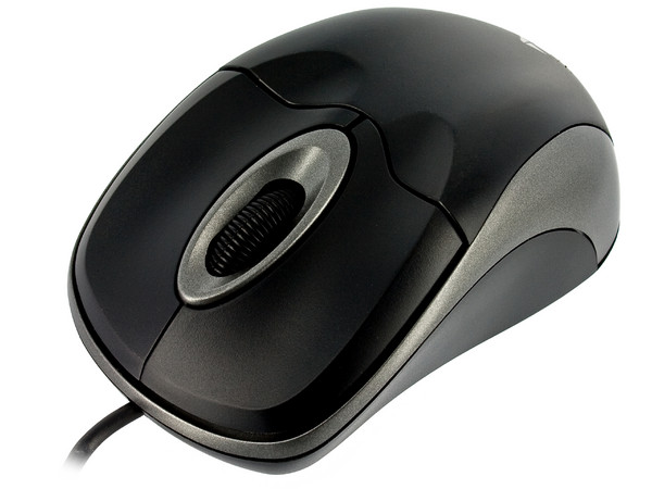 Mouse TrueBasix Óptico, USB. Color Negro