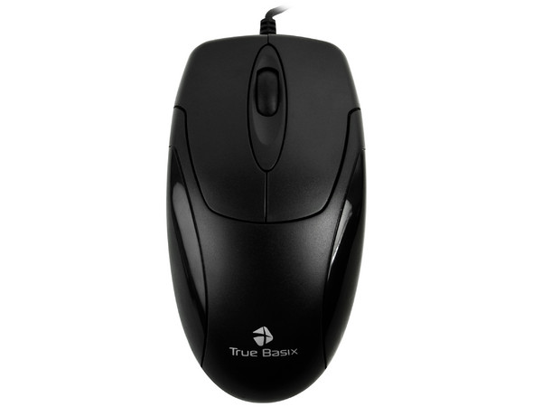 Mouse TrueBasix Óptico, USB. Color Negro