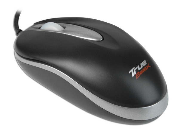 Mouse Óptico TrueBasix TXM-280, PS/2. Color Negro