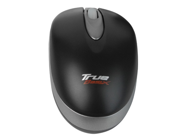 Mouse Óptico TrueBasix TXM-280, PS/2. Color Negro