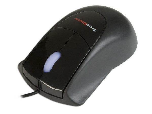 Mouse Óptico TrueBasix TXM-350, USB. Color Negro