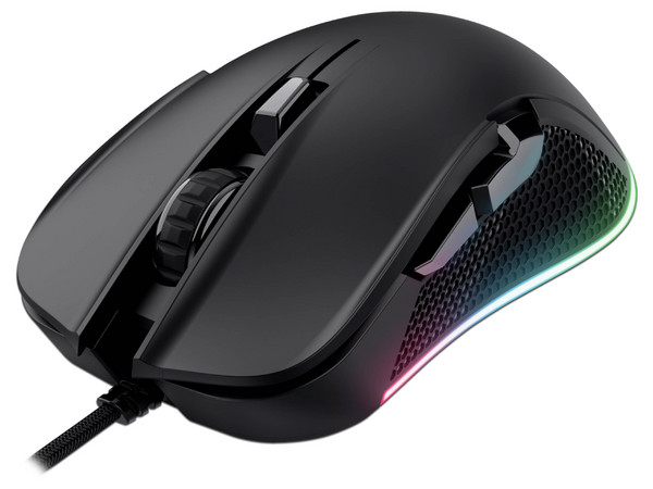 Ratón Gaming Trust GXT 922 Ybar, 7200 PPP, Iluminación LED RGB Completa, Color Negro.
