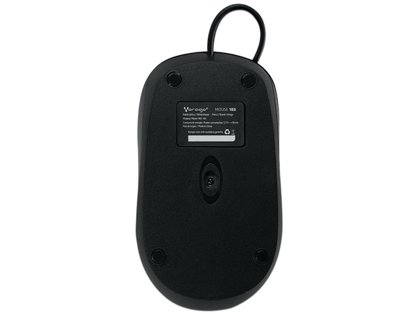Mouse Óptico Vorago 103, USB. Color Negro.