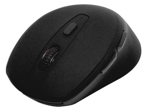 Mouse Óptico inalámbrico Vorago MO-306 con batería recargable, hasta 2400 dpi, receptor USB. Color Negro.