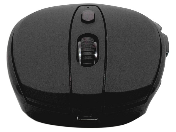 Mouse Óptico inalámbrico Vorago MO-306 con batería recargable, hasta 2400 dpi, receptor USB. Color Negro.