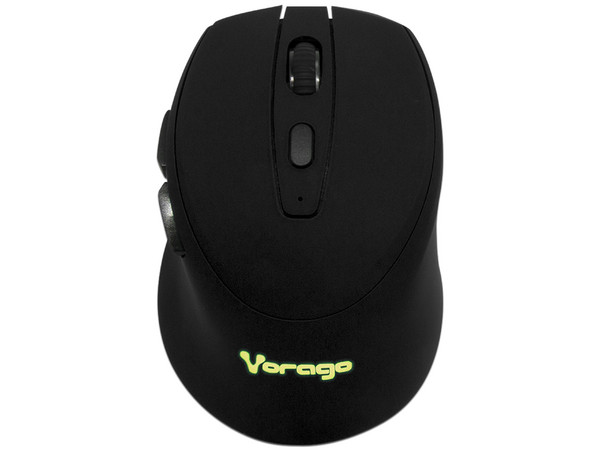 Mouse Inalámbrico Vorago MO-306, 2400 dpi, Recargable, iluminado. Color Negro.