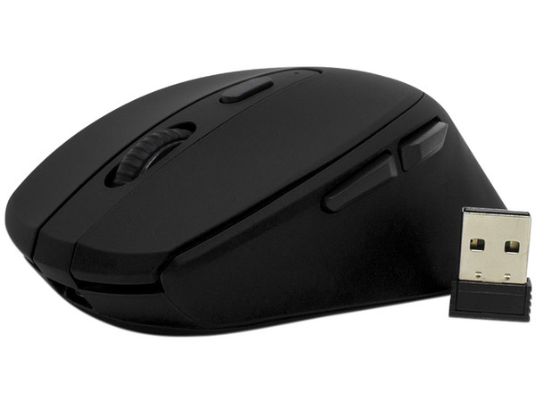 Mouse Inalámbrico Vorago MO-306, 2400 dpi, Recargable, iluminado. Color Negro.
